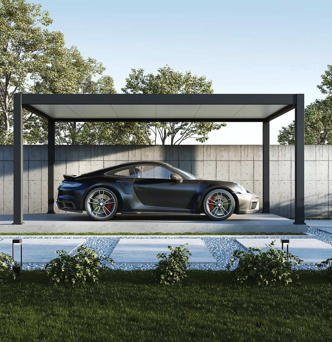 Carport in aluminium: bescherming voor je voertuig met een moderne uitstraling