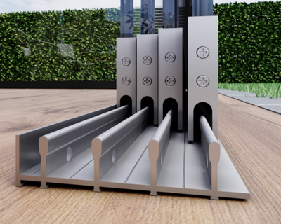 Glass sliding walls